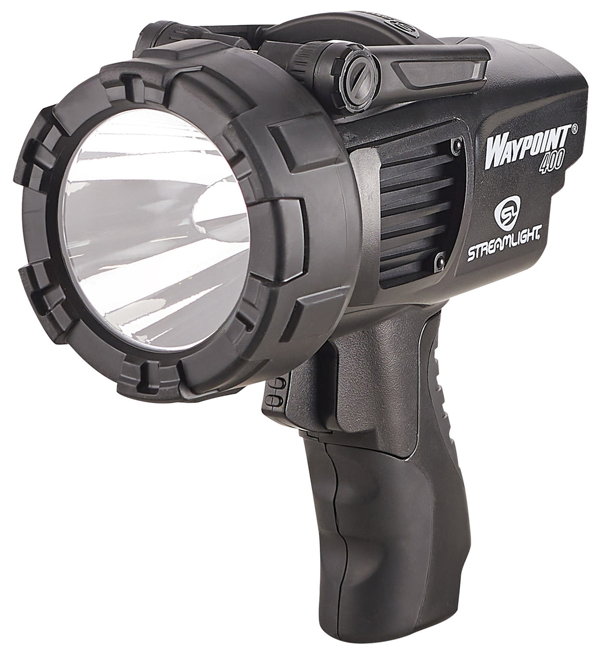 Streamlight 44911 WayPoint 400 Spotlight 1400 Lumens Black Polycarbonate 1265 Meter Beam