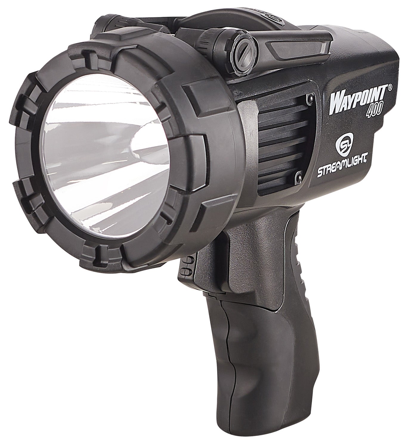 Streamlight 44911 WayPoint 400 Spotlight 1400 Lumens Black Polycarbonate 1265 Meter Beam