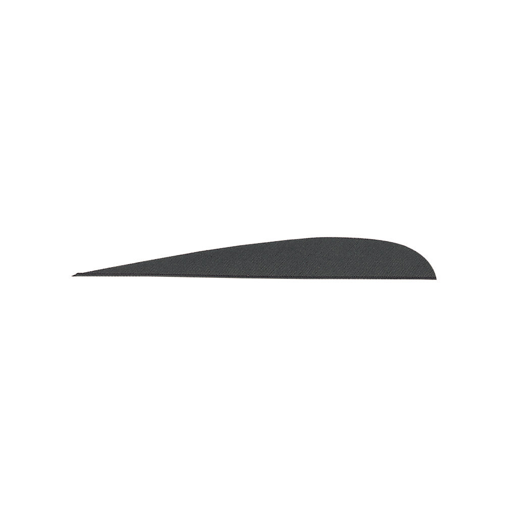 Gateway Parabolic Fletching Feathers Black 4" LW 100 Count