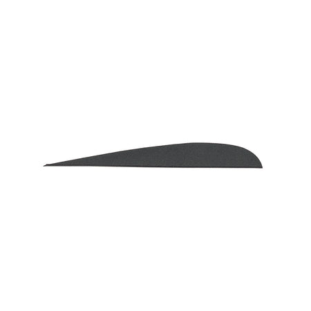 Gateway Parabolic Fletching Feathers Black 4" LW 100 Count