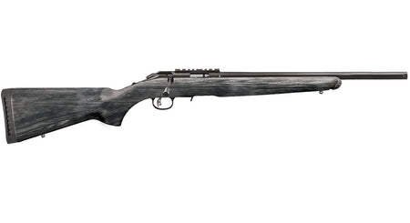 Ruger 8349 American Rimfire Target Full Size 22 WMR 9+1 18" Satin Blued Threaded Bull Barrel & Alloy Steel Receiver w/Scope Rail, Black Fixed Laminate Stock, Right Hand