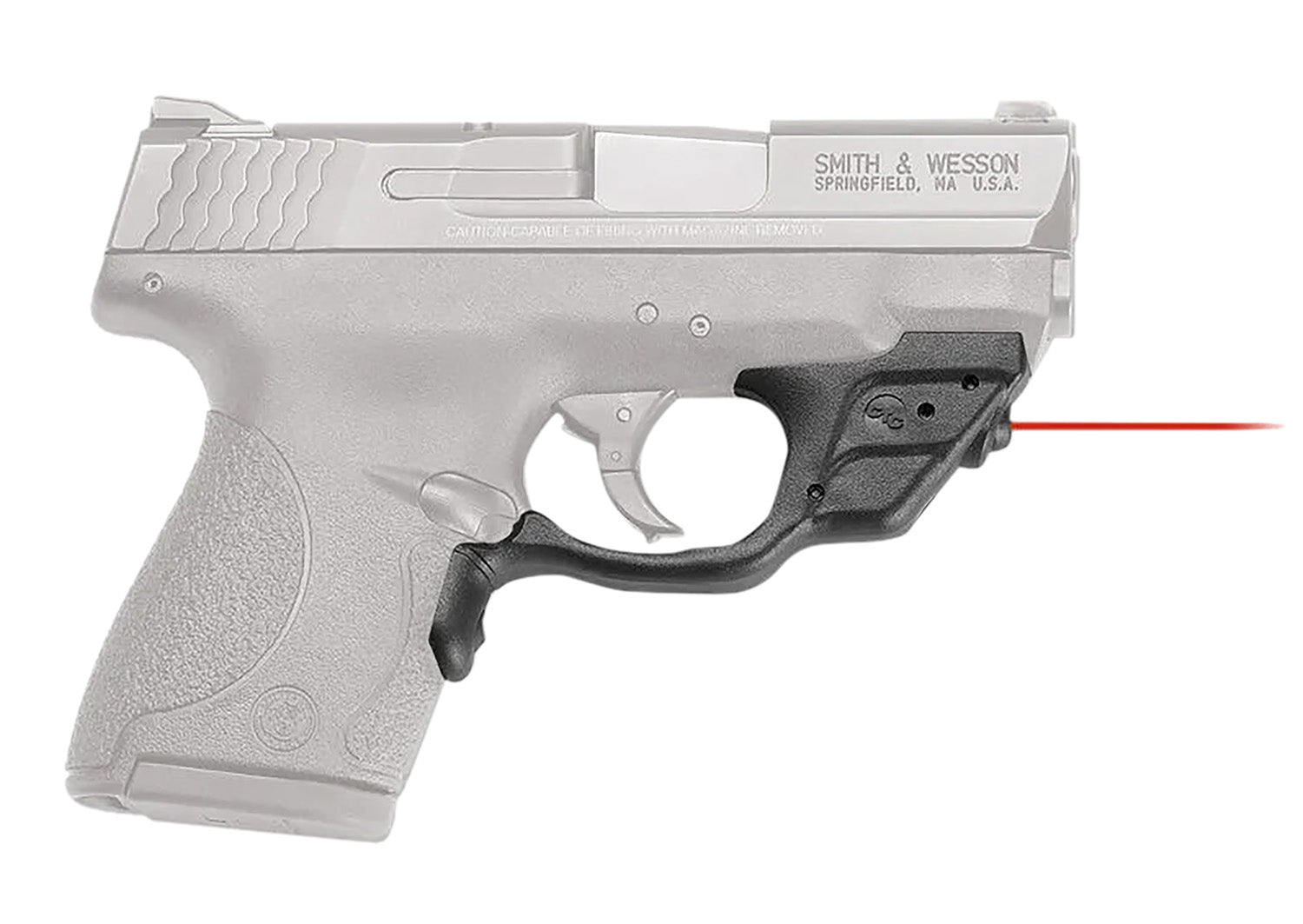 Crimson Trace Laserguard S&W M&P Shield and Shield M2.0 Red Laser, Instinctive Activation, Black Polymer