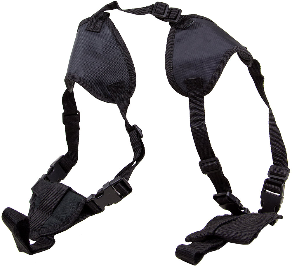 Bulldog WSHD20 Black Nylon Deluxe Shoulder Harness Fits Ruger LCP and Glock 42 2-3 Inch Barrel Ambi