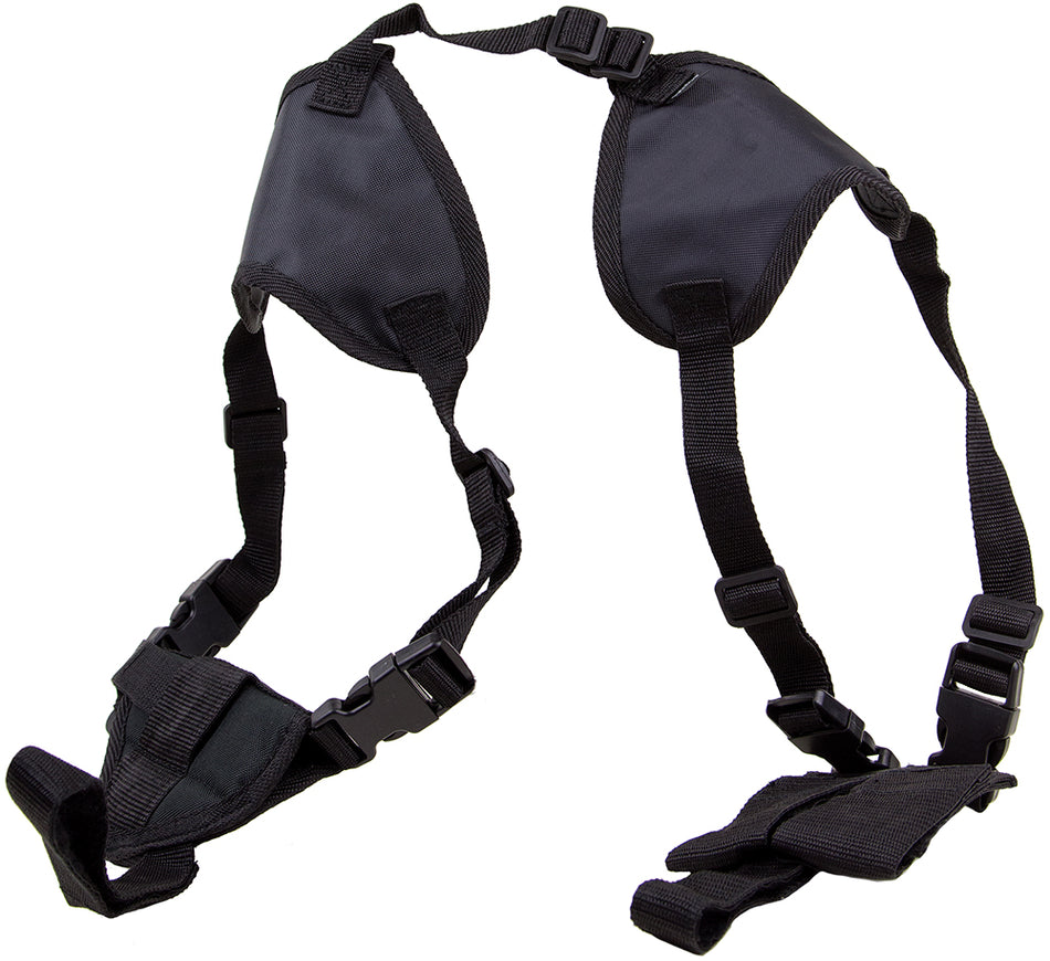 Bulldog WSHD20 Black Nylon Deluxe Shoulder Harness Fits Ruger LCP and Glock 42 2-3 Inch Barrel Ambi