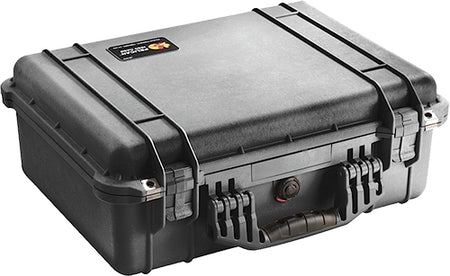 Pelican 1520000110 Protector Hard Case Black Polypropylene Pistol w/Wheels