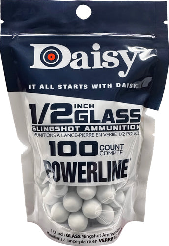 Daisy Slingshot Glass Ball Ammunition 100-Count 1/2 Inch