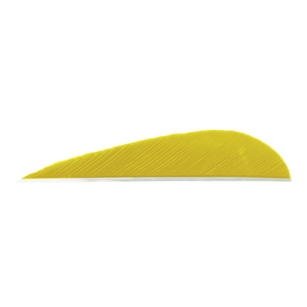 Trueflight 3-Inch RW Parabolic Feathers Yellow 100 Count