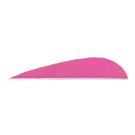 Trueflight 3-Inch RW Parabolic Feathers Pink 100 Count