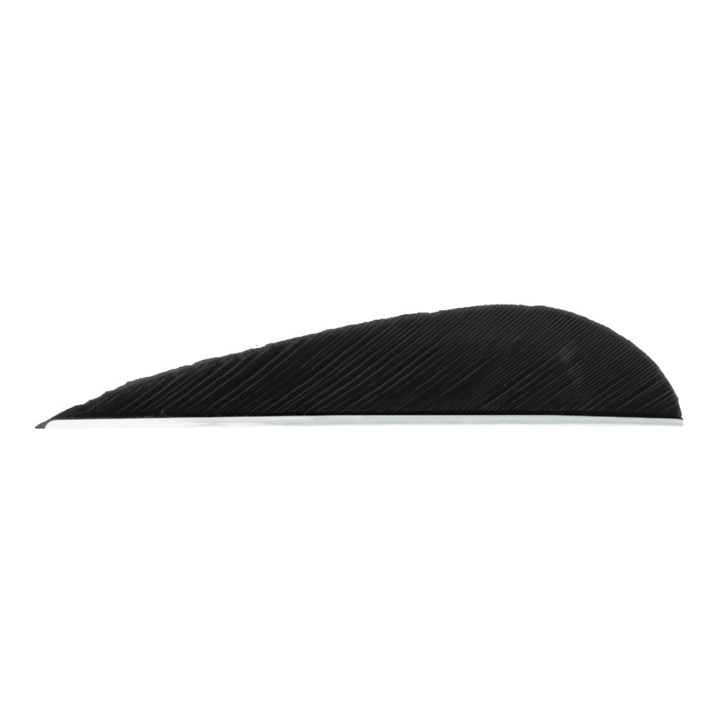 Trueflight 3-Inch LW Parabolic Feathers Black 100 Count