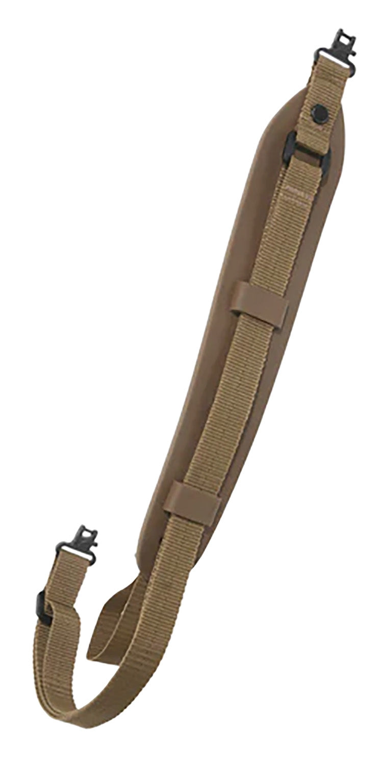 Outdoor Connection Super Grip Coyote Tan Adjustable Padded Rifle Sling with Thumb-Loop