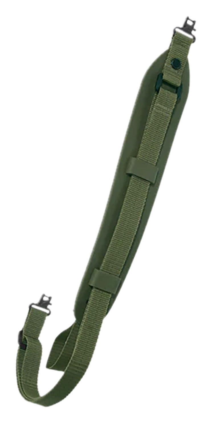 Outdoor Connection Super Grip Green Adjustable Padded Rifle Shotgun Sling with Thumb-Loop 32"