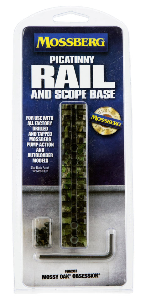 Mossberg 96203 Drilled and Tapped Shotgun Picatinny Rail Mount Mossy Oak Obsession