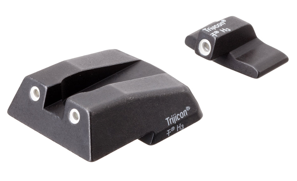 Trijicon 600282 Bright & Tough Tritium Night Sight Set White Outline for HK .45C P30 and VP9