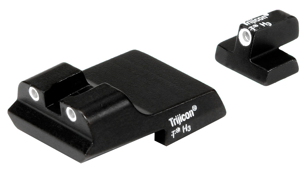 Trijicon 600437 Bright & Tough Tritium Night Sight Set White Outline for S&W 1911 Model