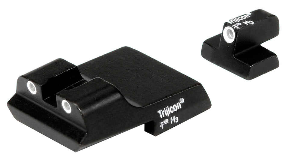 Trijicon 600437 Bright & Tough Tritium Night Sight Set White Outline for S&W 1911 Model