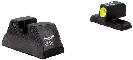 Trijicon 600596 HD Tritium Night Sight Set Yellow Outline Front for H&K USP Pistols