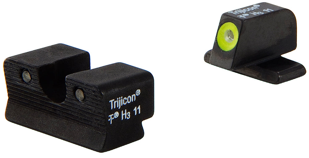 Trijicon 600578 HD Tritium Night Sight Set Yellow Outline for Sig P220 P229 P240 #6 Front #8 Rear