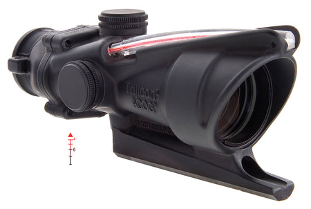 Trijicon ACOG 100213 Black Hardcoat Anodized 4x32mm Fixed Scope Illuminated Red Triangle Post Reticle