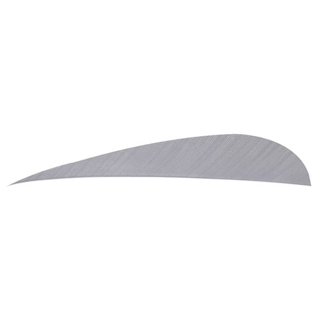 Trueflight Parabolic Fletching Grey 4 in. Right Wing Pack of 100