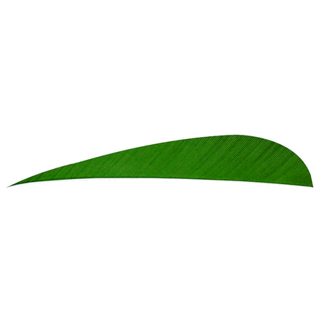 Trueflight Parabolic Fletching Green 4 in. Left Wing Pack of 100