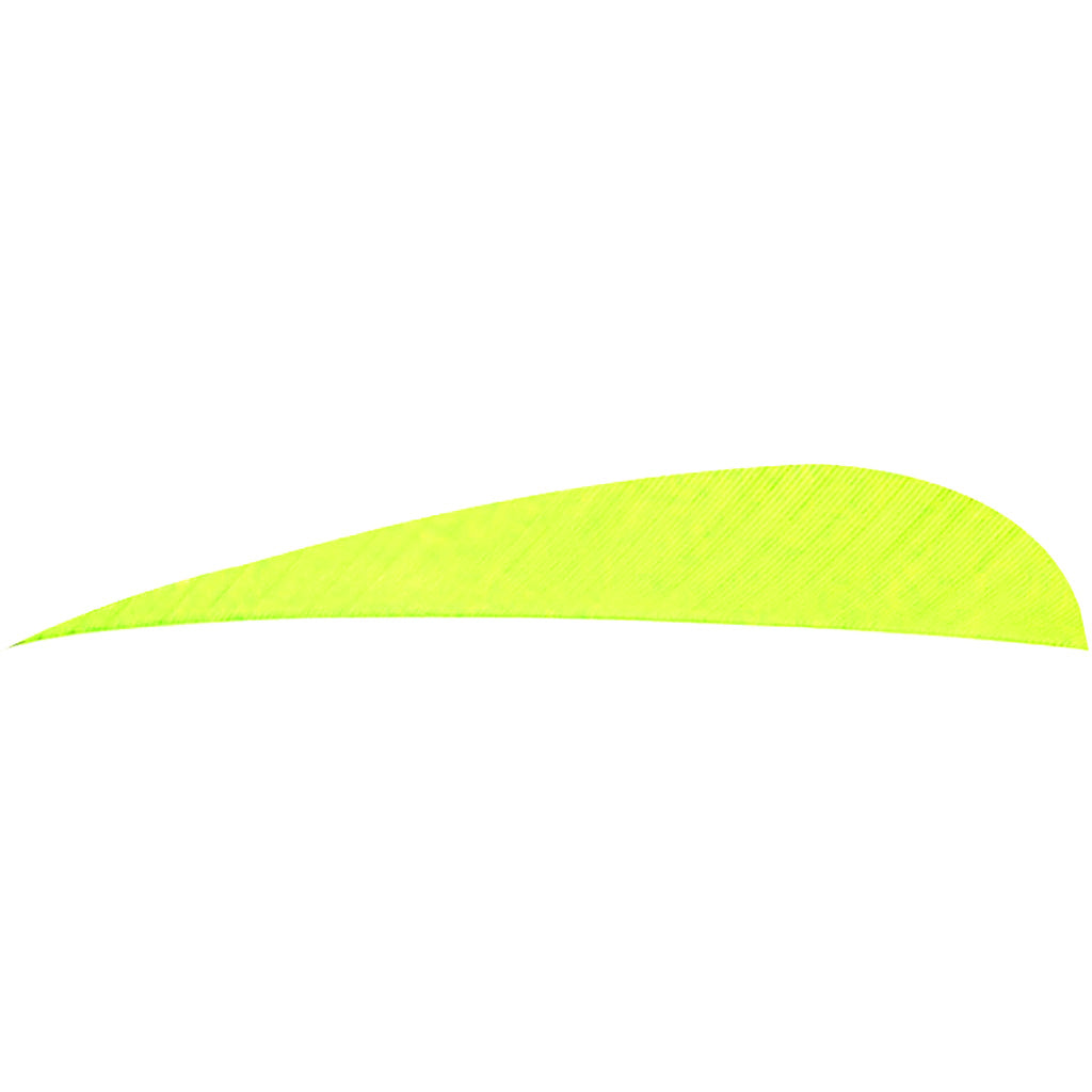 Trueflight Parabolic Fletching Chartreuse 4 in. Left Wing Pack of 100