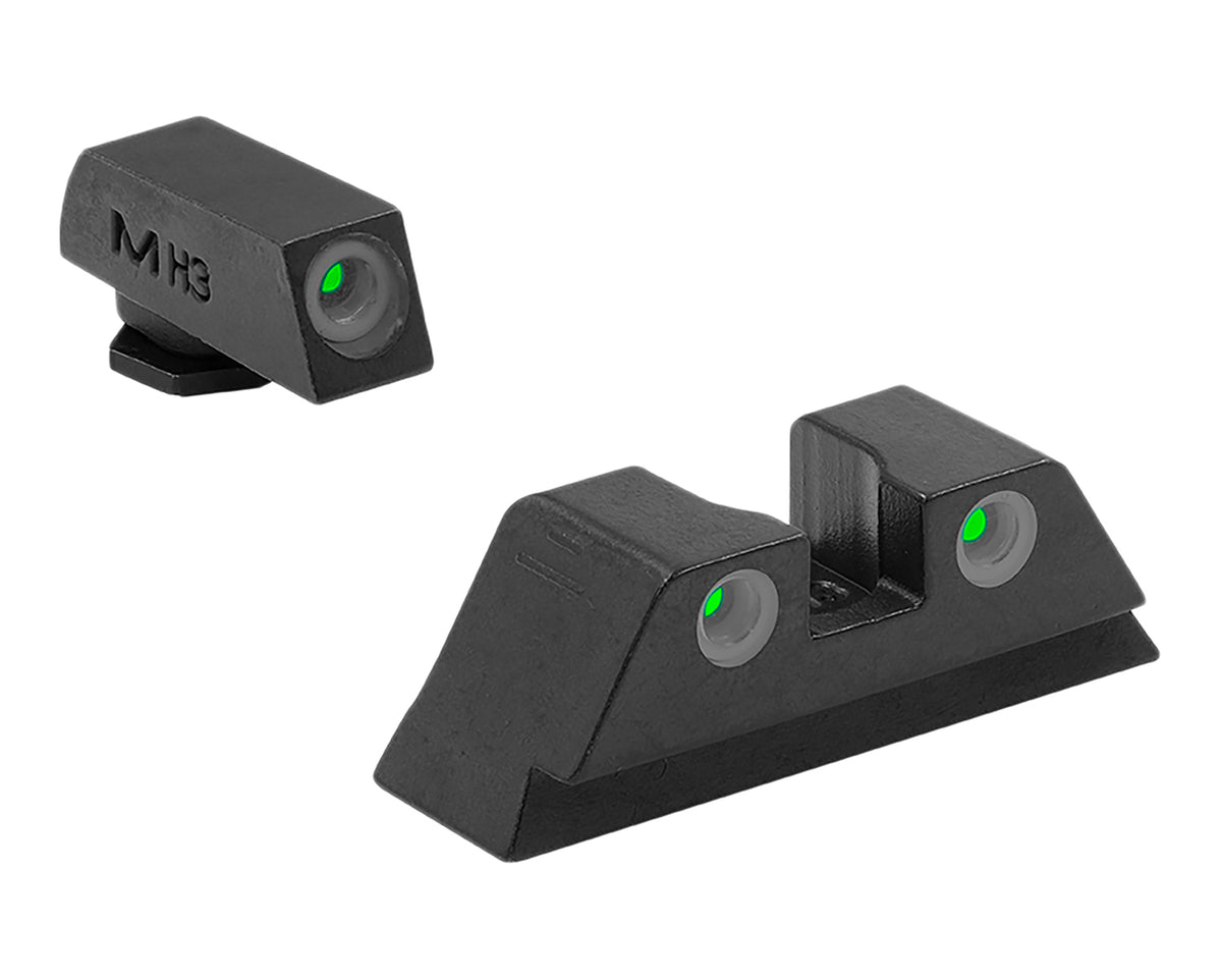 Meprolight Tru-Dot Self-Illuminated Tritium Sight Set Glock Standard Frame 17/19/22/23/28/31/32/33/34/35/37/38/39