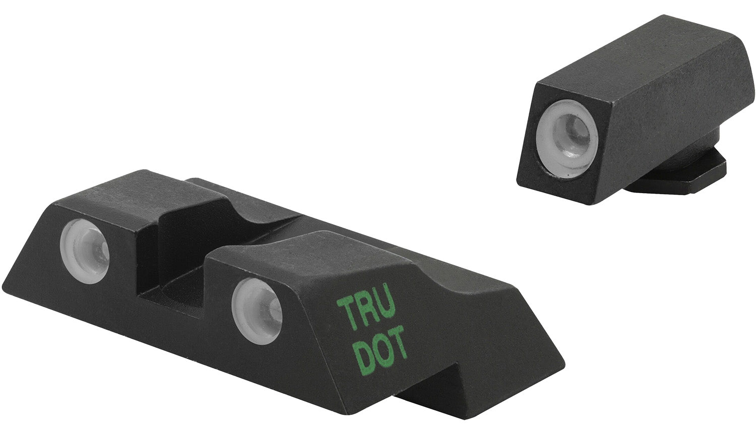 Meprolight Tru-Dot Self-Illuminated Tritium Sight Set Green/Orange Black Frame Glock 26/27 Sub-Compact