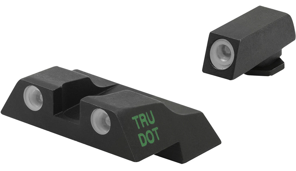 Meprolight Tru-Dot Self-Illuminated Tritium Sight Set Green/Orange Black Frame Glock 26/27 Sub-Compact