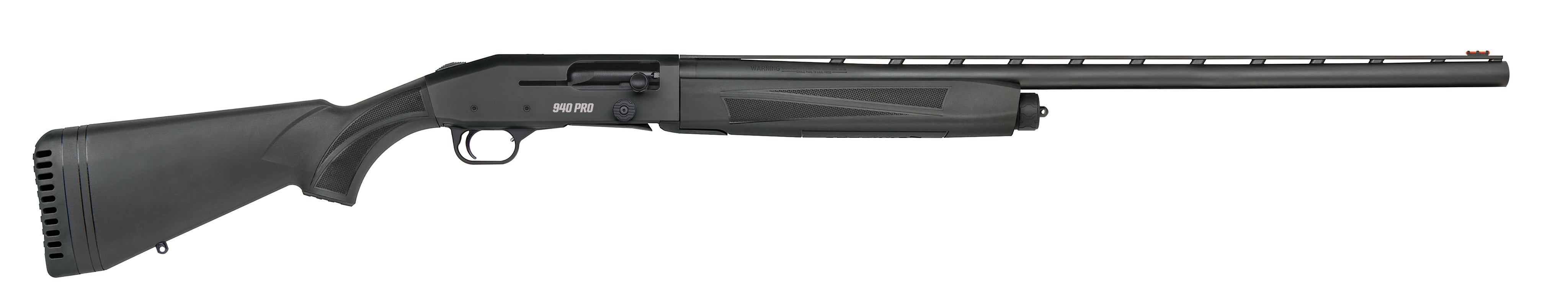 Mossberg 85155 940 Pro Full Size 12 Gauge Semi-Auto 3" 4+1 28" Matte Blued Vent Rib Barrel, Black Anodized Stainless Steel Drilled & Tapped Receiver, Adjustable Black Synthetic Stock, Right Hand