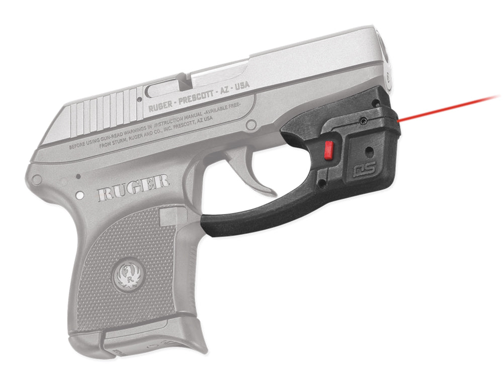 Crimson Trace Accu-Guard Defender Series Red Laser Sight Fits Ruger LCP Pistols, Trigger Guard Mount, Black Polymer