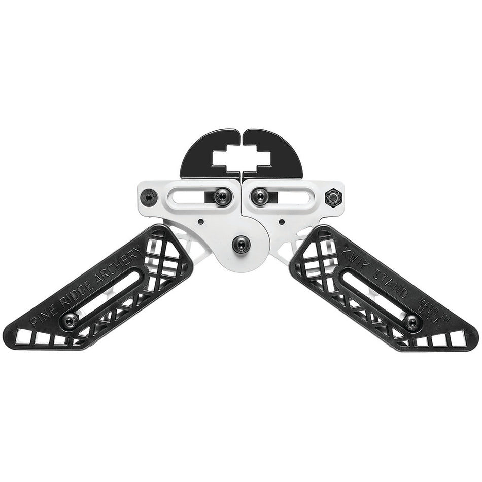Pine Ridge Kwik Stand Bow Support for Tournament and Blind Hunting White/Black