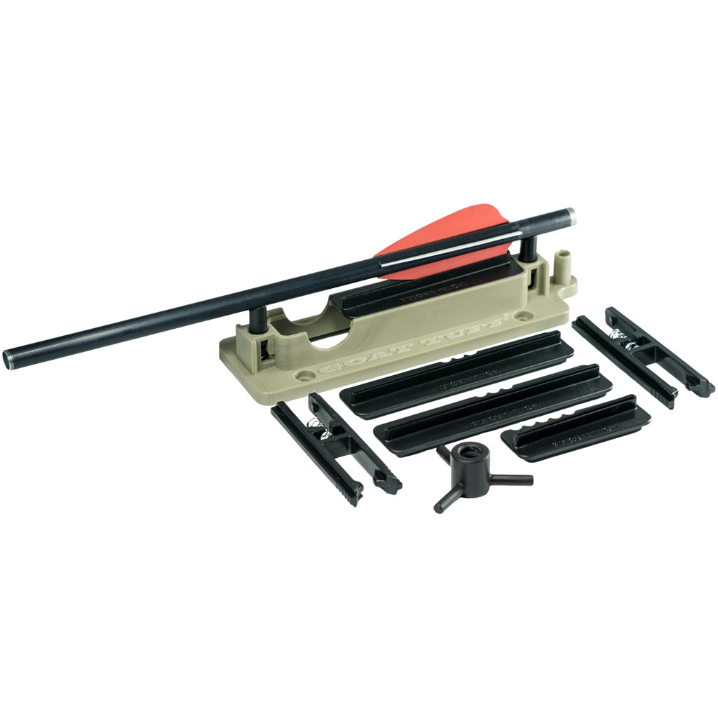 GoatTuff Crossbow Fletcher Arrow Fletching Kit with 3-Fletch Indexer