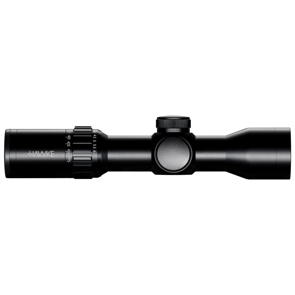 Hawke XB30 Crossbow Scope 1.5-6x36 Illuminated Speed Selector Reticle