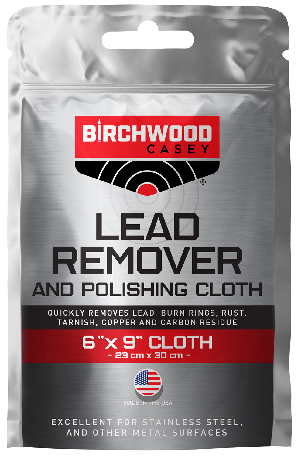 Birchwood Casey 31002 Lead Remover Firearm Polishing Cloth Stainless Safe