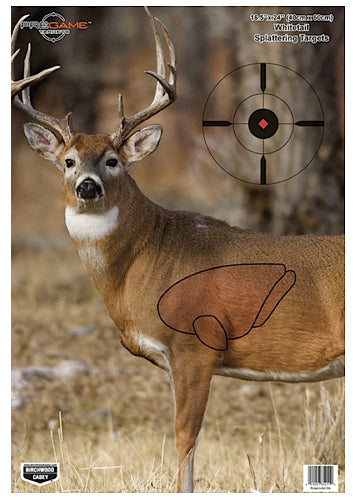 Birchwood Casey 35401 Pregame Deer Reactive Paper Shooting Target 16.5" x 24" 3 Count