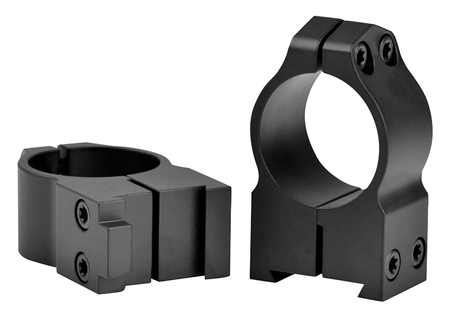 Warne 2BM Maxima 1" High Matte Black Steel Scope Rings Dovetail Fits CZ 550