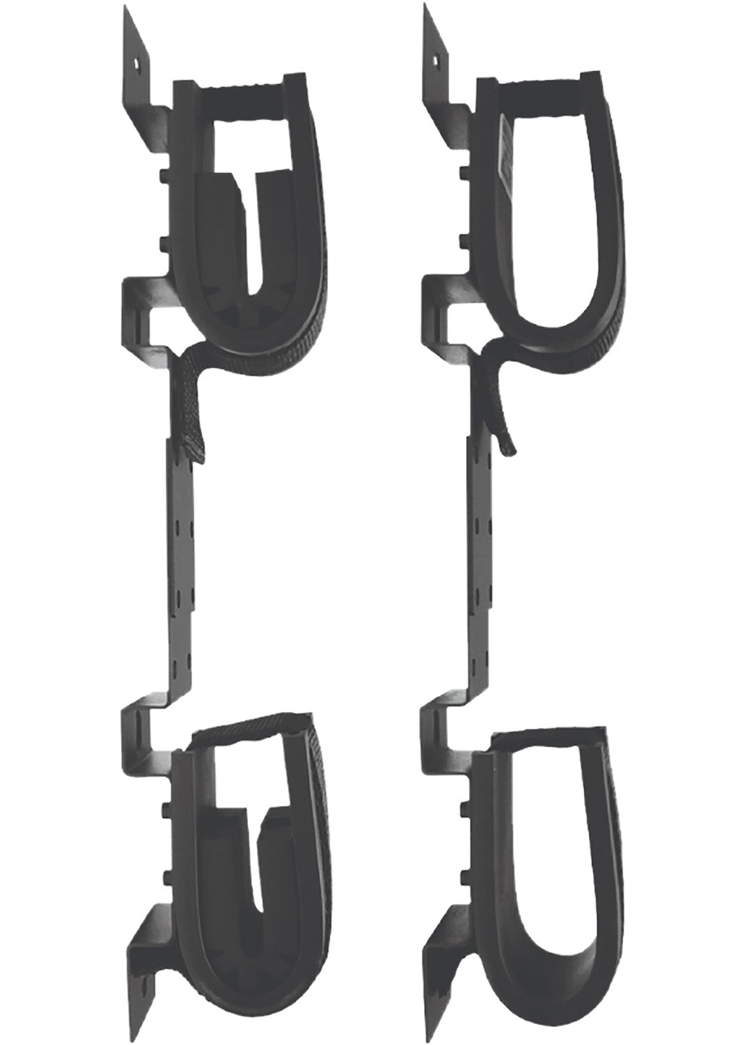Rugged Gear 10065 Powder-Coated Steel Double Hook Mount for 2 Long Guns