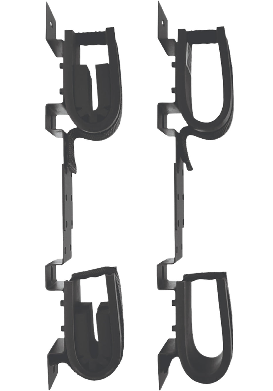 Rugged Gear 10065 Powder-Coated Steel Double Hook Mount for 2 Long Guns