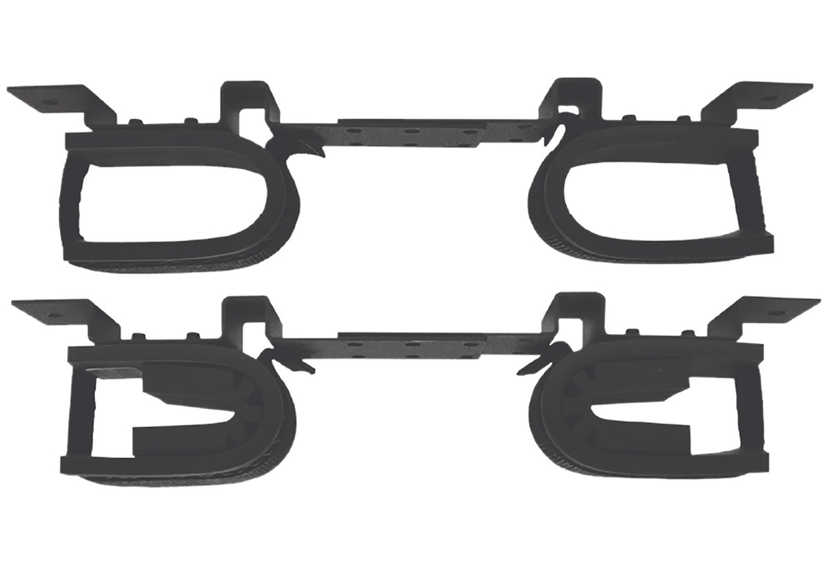 Rugged Gear 10075 Vehicle Overhead Double Hook Gun Rack Black Steel 2 Long Guns