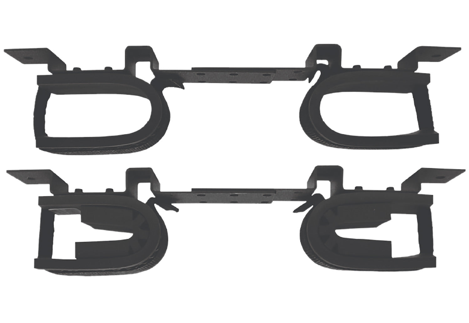 Rugged Gear 10075 Vehicle Overhead Double Hook Gun Rack Black Steel 2 Long Guns