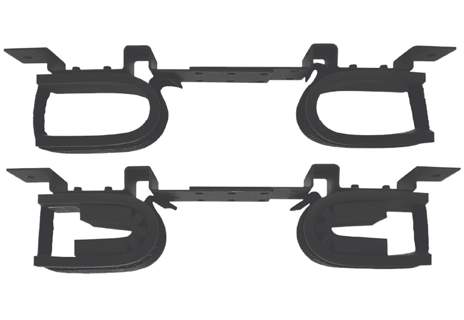 Rugged Gear 10075 Vehicle Overhead Double Hook Gun Rack Black Steel 2 Long Guns