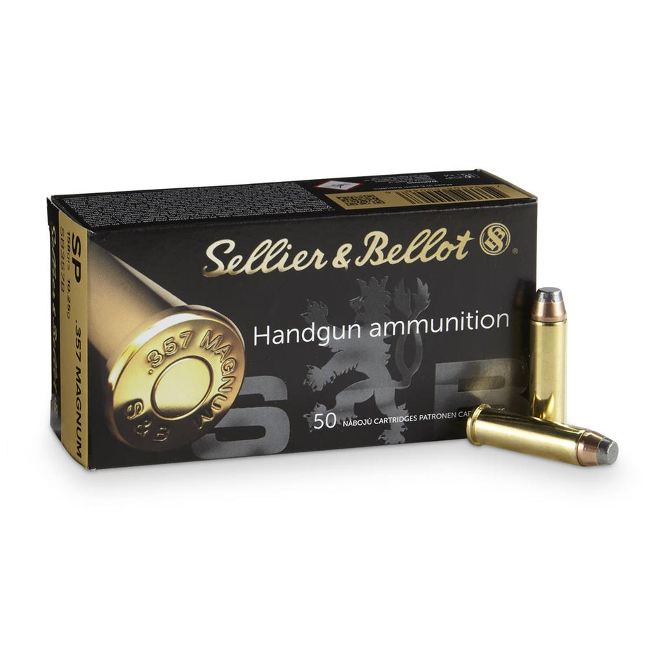 Sellier & Bellot SB357B Handgun 357 Mag 158 gr Soft Point (SP)