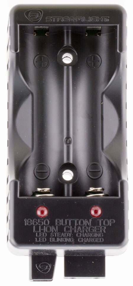 Streamlight 22100 18650 Li-ion Dual Bay Battery Charger Black w/Single Bay Priority