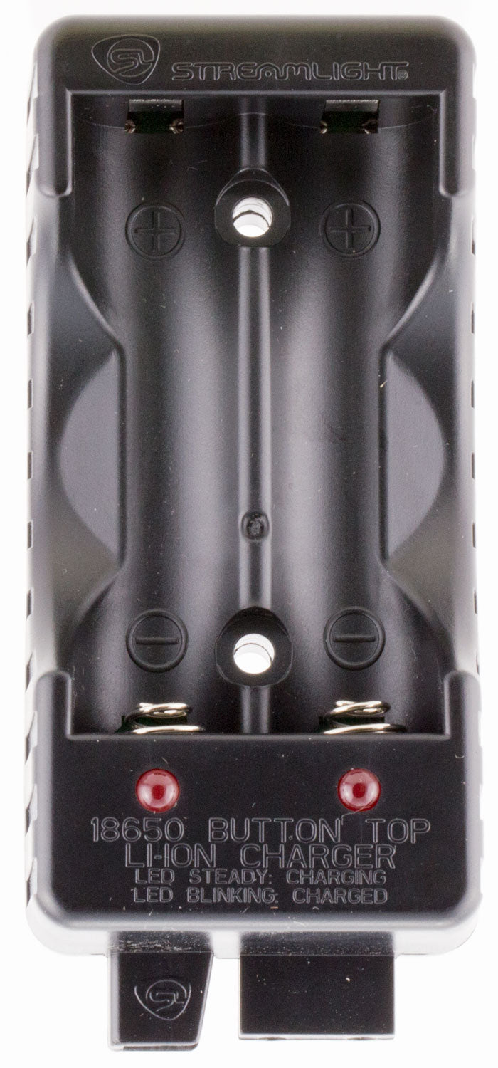 Streamlight 22100 18650 Li-ion Dual Bay Battery Charger Black w/Single Bay Priority
