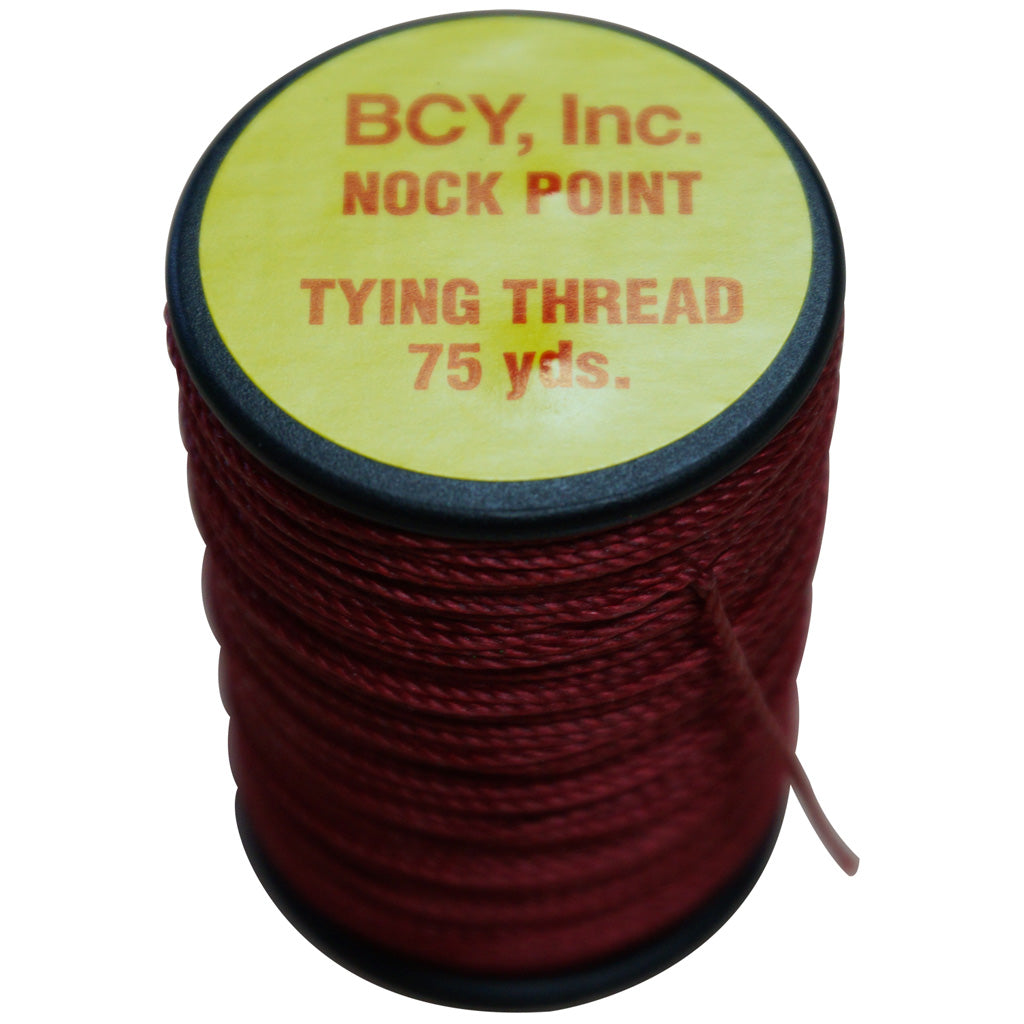 BCY Nock Point Tying Thread 75 yd Red Bonded Nylon Archery