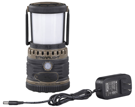 Streamlight 44947 Super Siege Coyote Lantern 1100 Lumen White LED NV Red with USB Charging Port