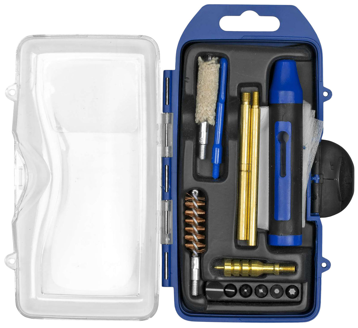 DAC GunMaster .40 Cal/10mm Handgun Cleaning Kit 14 Pieces Blue/Black