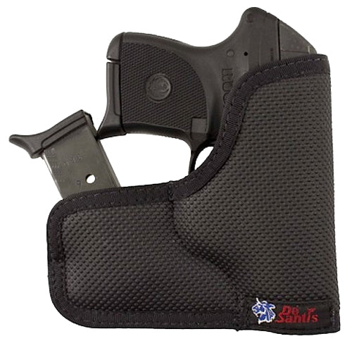 DeSantis Gunhide M33BJG3Z0 Nemesis Ammo Pocket Holster Rubberized Black Fabric Kel-Tec P-3AT P32 Ambidextrous