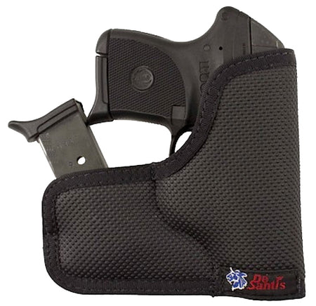 DeSantis Gunhide M33BJG3Z0 Nemesis Ammo Pocket Holster Rubberized Black Fabric Kel-Tec P-3AT P32 Ambidextrous