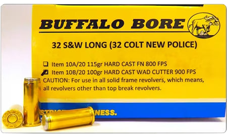 Buffalo Bore .500 S&W Mag Personal Defense 440 grain Gas Checked Lead Flat Nose ammunition
